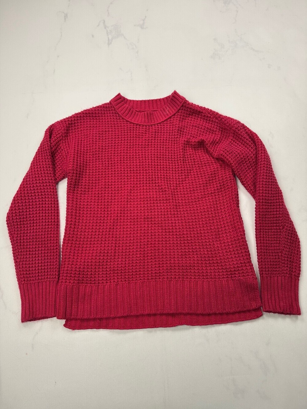 So Sweater Sweater Burgundy Modern Classic Style - Womens XS